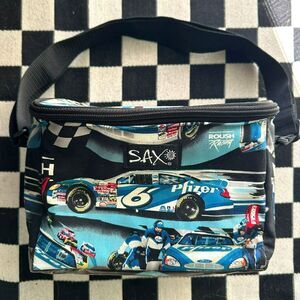 NASCAR Vintage Cooler Bag Mark Martin Pfizer Racing #6 Lunch Tote 9x7 Zip Close